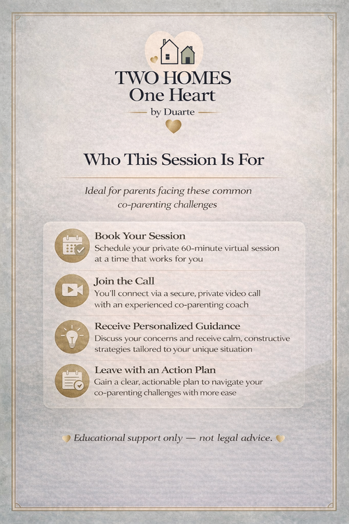 60-Minute 1:1 Co-Parenting Communication Session | Calm Communication Guidance for Parents